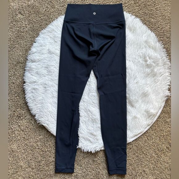 Lululemon Wunder Under High Rise Leggings Blue Womens Size 6 - Picture 1 of 7